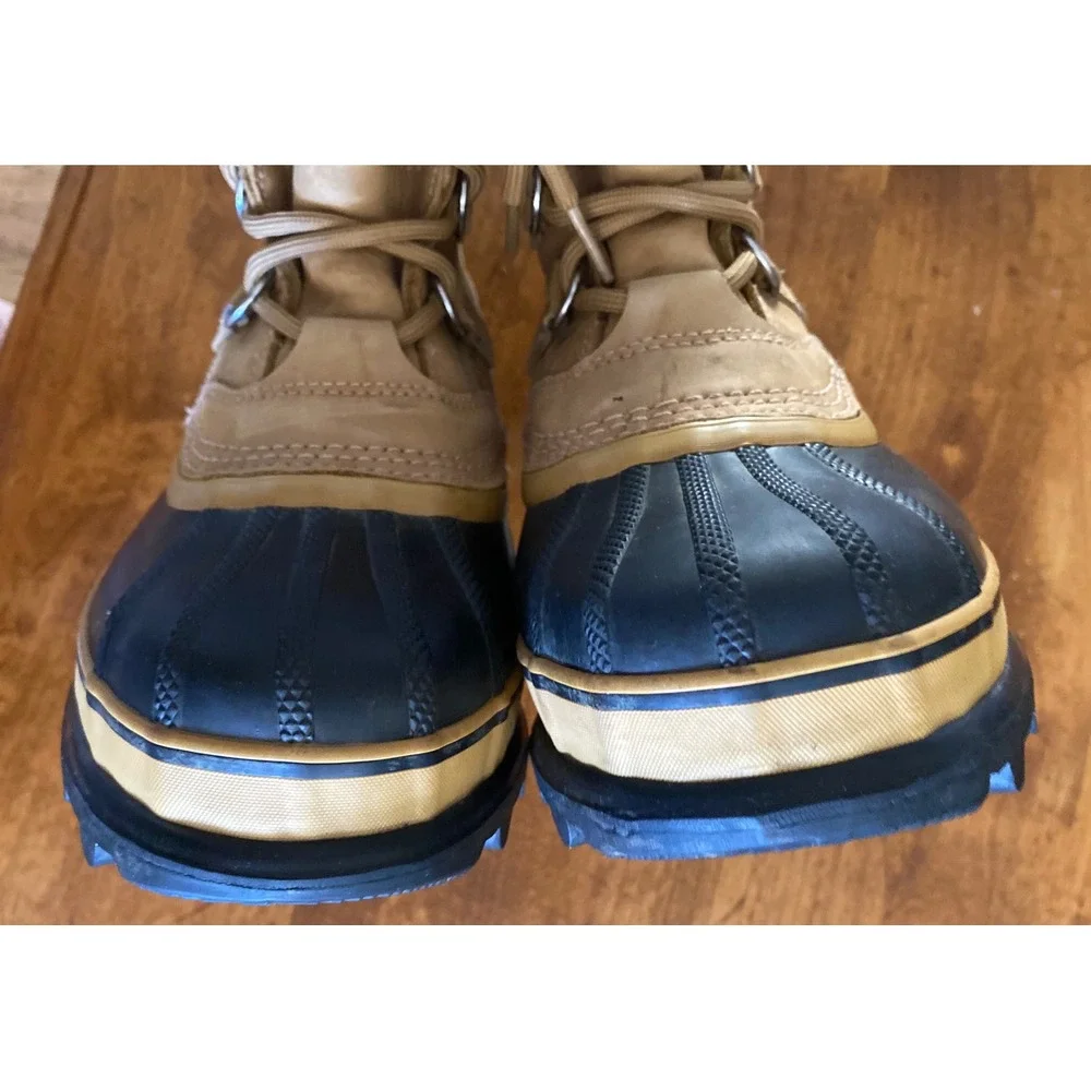 Sorel Caribou Waterproof Winter Snow Boots Buff Tan NL1005-280 Womens 6